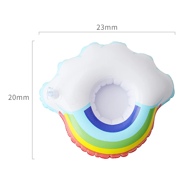 Радуга облако держатель для напитков бассейн плавательный пояс для плавания бассейн пляж вечерние плавать надувной подстаканник держатели для телефона чашки