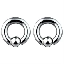 Нержавеющая сталь в плену бусина ухо губы ниппель пирсинг носа штекер& туннель ювелирные изделия BCR нос кольцо Закрытие ниппель пирсинг тела Joyas