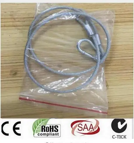 

Cheap price good quality 85cm Steel Wire Stage Light Rope Cable /10pcs