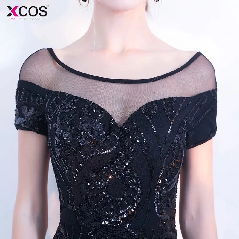 YIDINGZS-Elegant-Backless-Long-Evening-Dress-Mermaid-Black-Party-Sequins-Maxi-Dress (3)