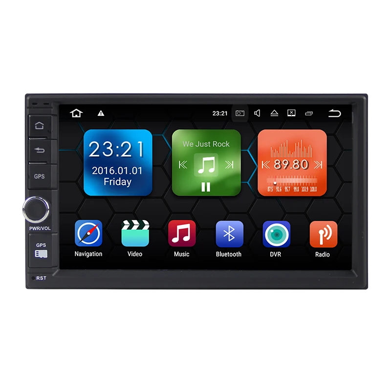 Top Ancluu 7 inch 2 din android 8.1 car dvd player GPS radio for NISSAN Hyundai cars tape recorder navigation 0