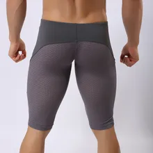 Brave person Для мужчин s пикантные сетчатые пляжные шорты на открытом воздухе Мужские Шорты для купания Для мужчин купание черные мужские плавки плюс Размеры быстросохнущие брюки в сеточку