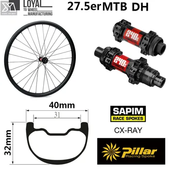 

DT Swiss 240 Series 27.5er Plus Mountain Bike Wheel 650b MTB Carbon 40mm Wider Rim For DH Or Enduro Cycling Wheelset