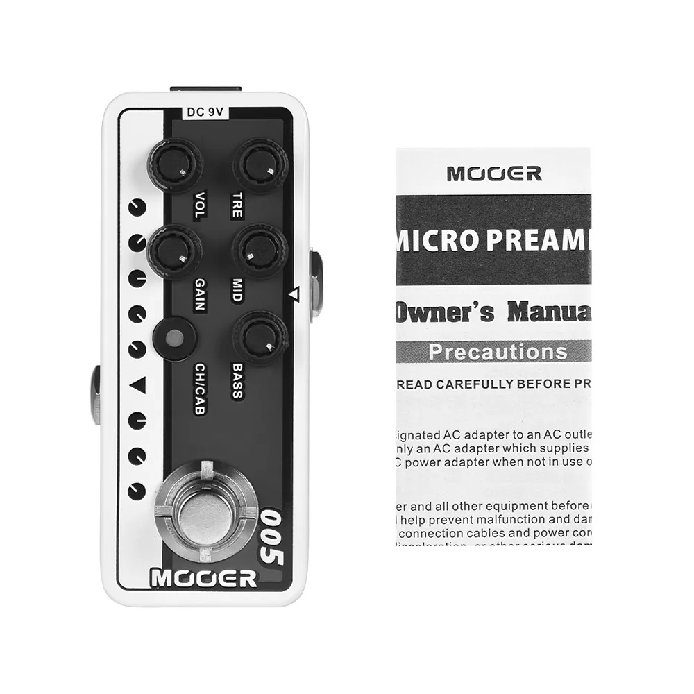 MOOER микро предусилитель серии 005 коричневый звук 3 современные 80s цифровой Гитара