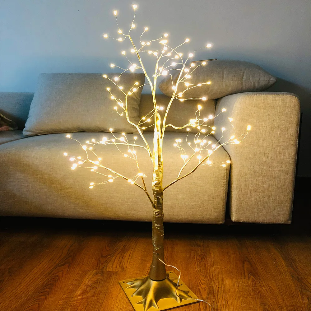Новый европейский 220V 150led Медный провод подключаемого модуля дерево Форма Добро