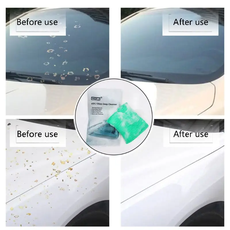 

Universal Vehicle Car Scratch Removing Liquid Sponge Glass Deep Cleanser Car Glass Cleaning Sponge Glass Remove Oil Film New