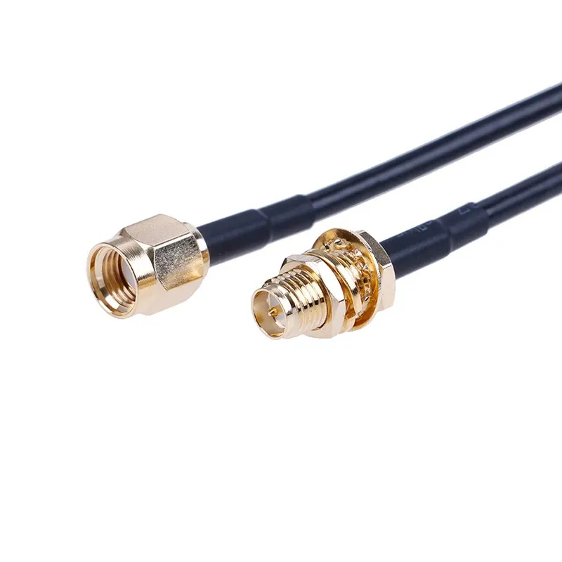 1,5/9 м Стандартный RP-SMA мужчин и женщин MF Jack Wifi антенна свинцовый Удлинительный кабель жила провод позолоченный