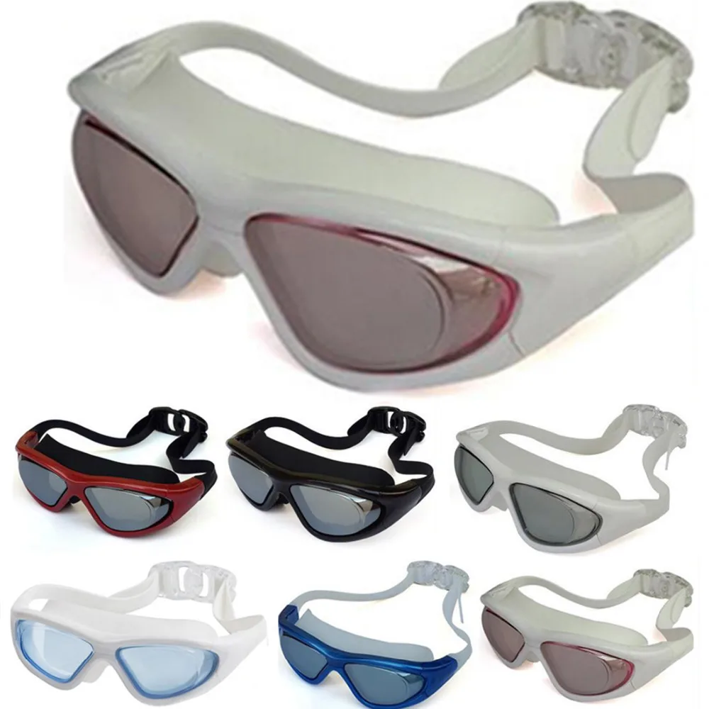 Óculos de Natação Óculos de Proteção Agradável à Prova Óculos para Homens Profissional Anti Revestimento d’ Água Ajustável Swim Mulheres Esportes Fog uv