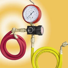 Hvac 1-way манометр коллектора HS-470A-R410 одиночный манометр для R410 с 2 шт шланг высокого давления