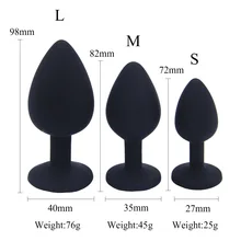3pcs set Silicone Anal Plug Jewelry Sex Toys for Woman Prostate Massager Bullet Vibrador Butt Plug