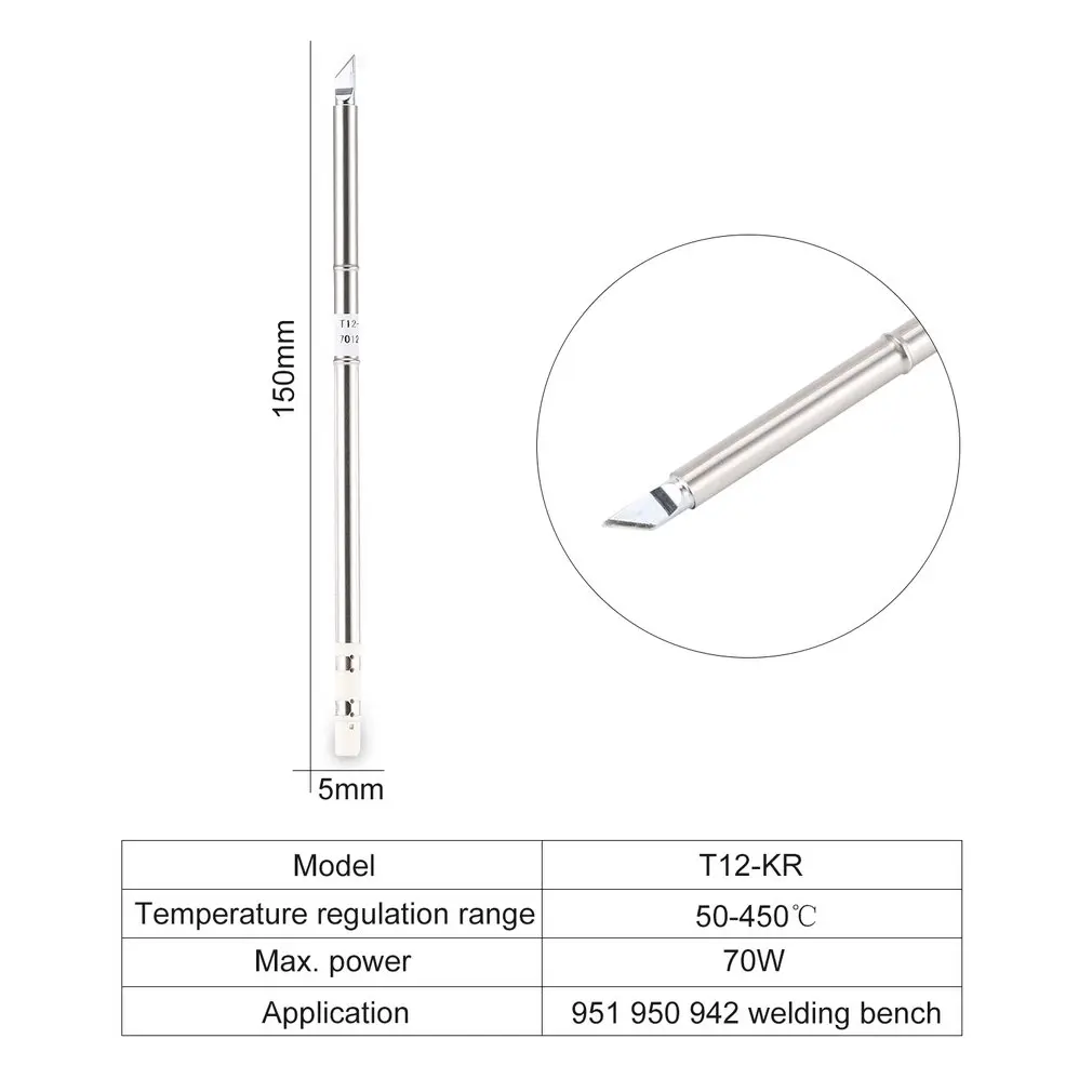 T12 серии электронного жало паяльника T12-KR Высокая-класс сварочные инструменты T12 паяльное жало для паяльная станция, ускоренный нагрев