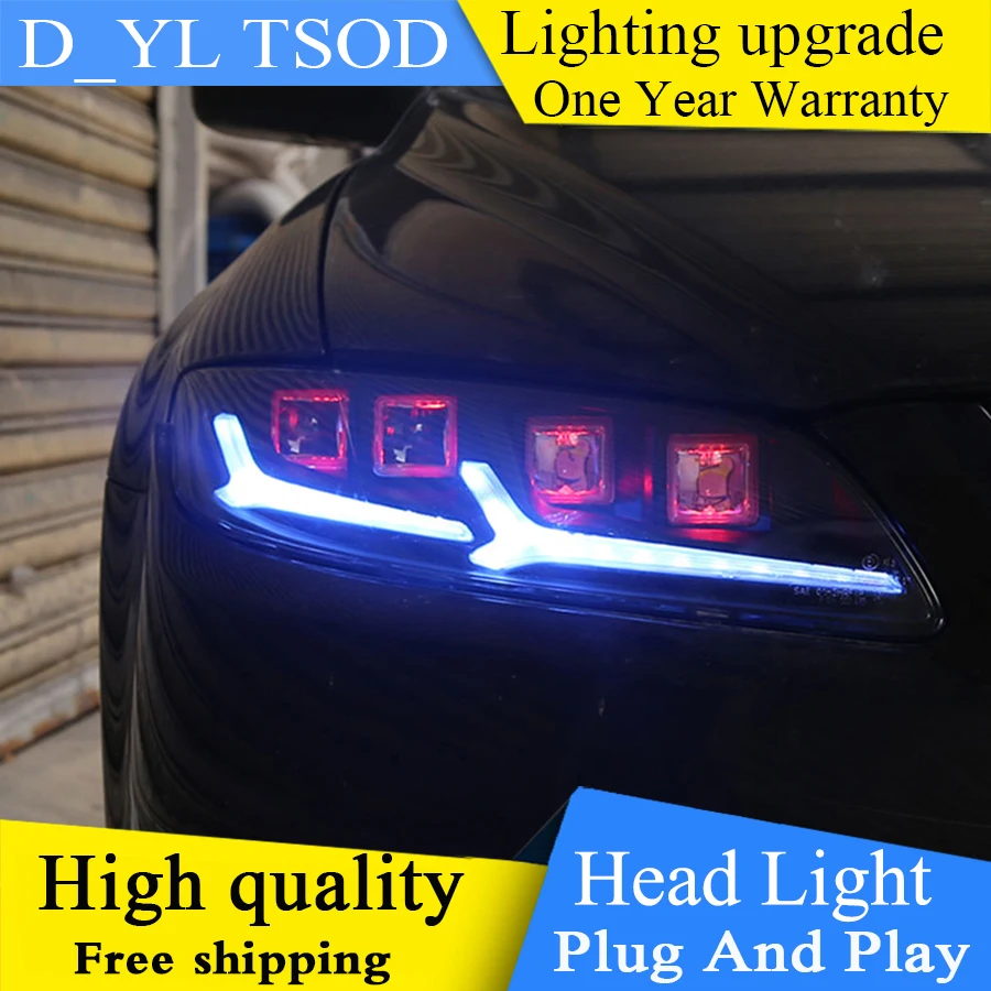 

2Pcs LED Headlights For Mazda 6 Atenza 2003-2008 led car lights Angel eyes ALL LED KIT Fog lights LED Daytime Running Lights