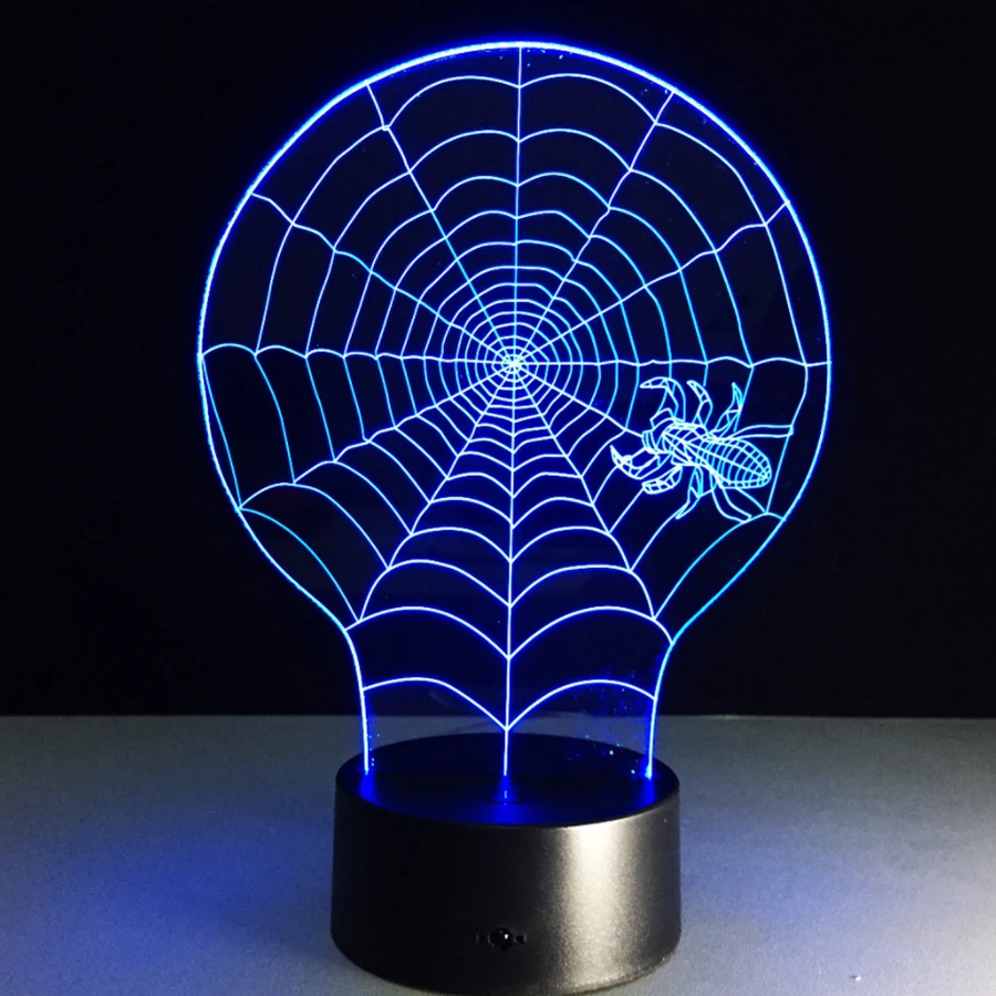 

Lamp 3D Night Light Kids Toy LED 3D Touch Table Lamp 7 Colors Flashing LED Light Christmas Hallowe Decorations for Home