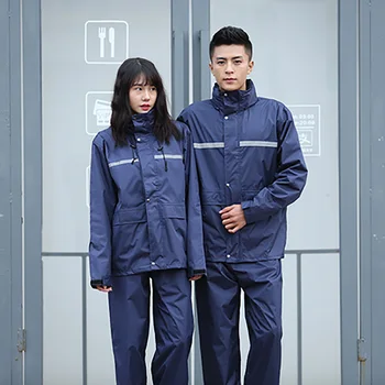 

Reflective Rainsuit Hiking Size Riding Jacket Motorcycle Universal Poncho Backpack Cover Velo Electrique Rainsuit Adult 5R200