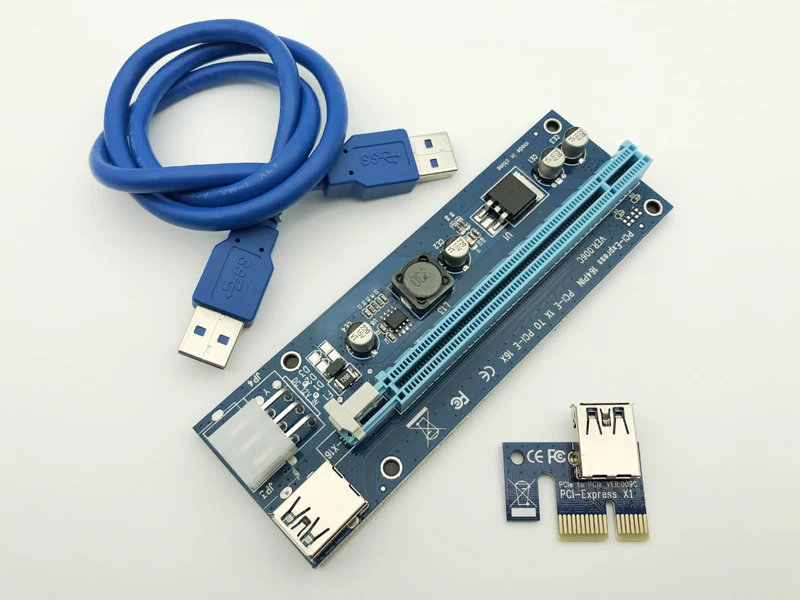 USB 3 0 PCI E Express 1x to16x расширитель переходника карты адаптер с 60 см удлинитель Кабель