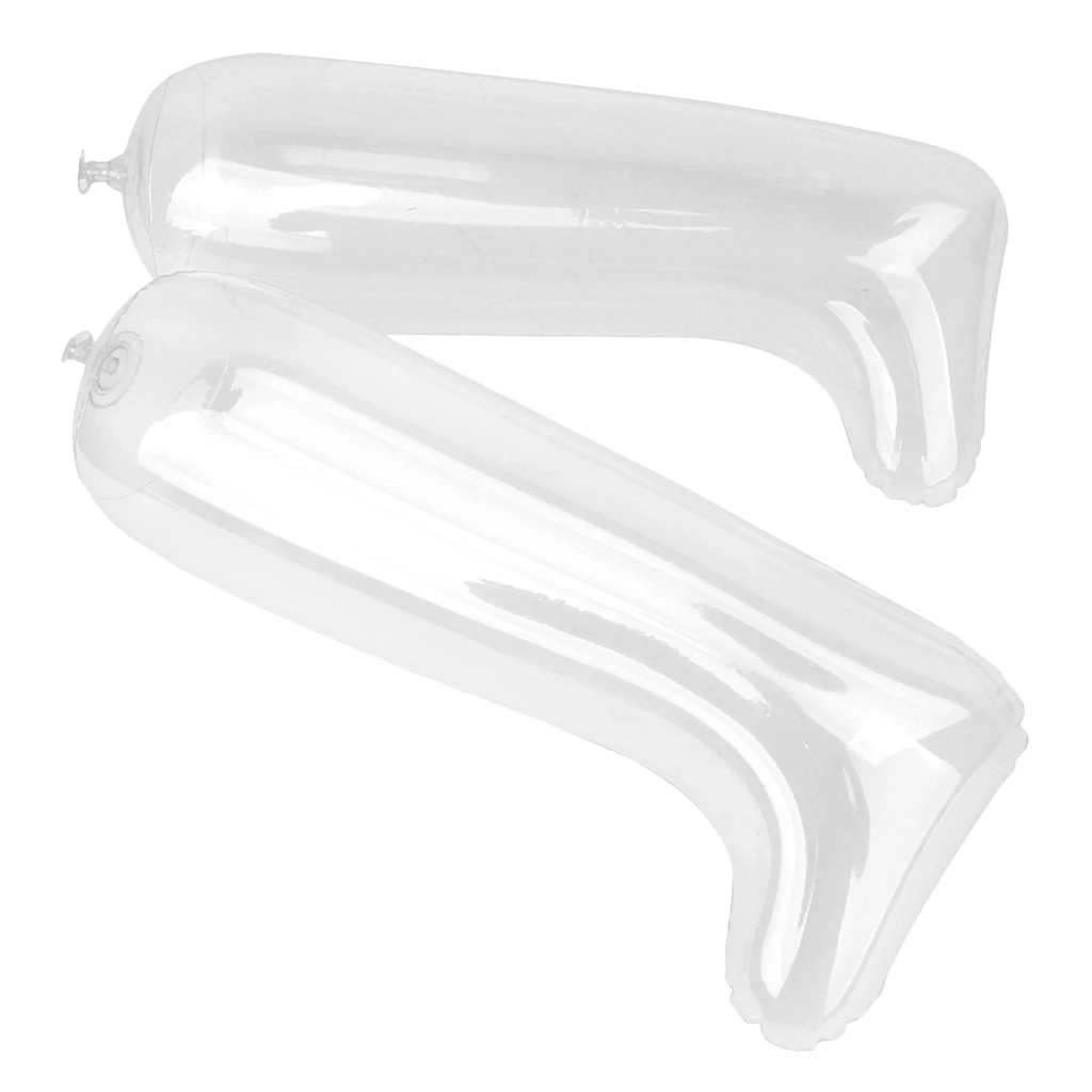 Footful Inflatable Boot Shoe Tree Shaper Inserts Support Stand Holder Apparel Accessories  for mid-calf boot Clear 30cm