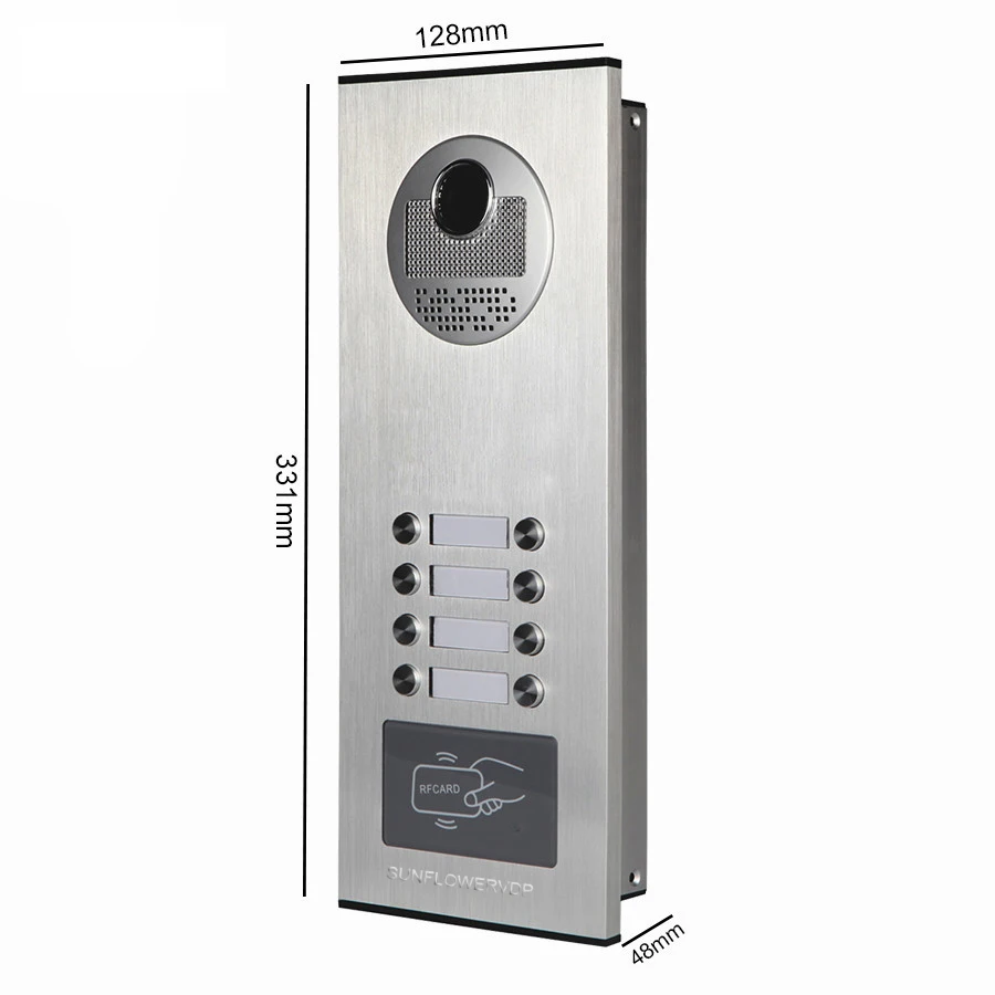 Для 8 видео для квартир входной двери Системы для Домашние ключи к домофон 7 дюймов видео домофон, управление доступом + электромагнитный