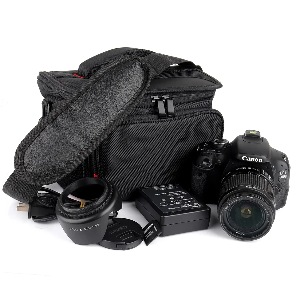 Сумка для DSLR камеры чехол Nikon D3400 D7100 D7200 D5600 D5300 D5100 D5200 D5500 D3300 Canon 5D 6D 7D Mark II III 4 77D