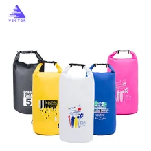 Вектор Сверхлегкий плавание сумка Сухой 5L 10L 20L Открытый Нейлон каякинга хранения дрейфующих Водонепроницаемый Рафтинг сумка 6 цветов