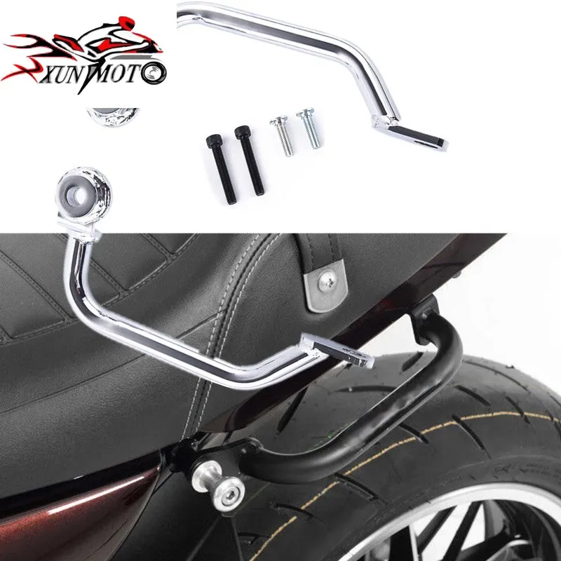 Motorcycle Passenger Rear Grab Bars, CNC Aluminum