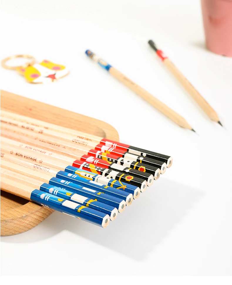 Балык грифельные карандаши ученик 2B/HB Написание Специальный карандаш рисуйте наброски деревянный графитовый карандаш гексагональной ручка школьная закрепленная