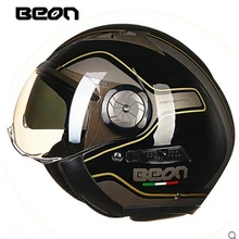 BEON motorcycle Vintage helmet motorbike motorcross helmet Capacete Casco open face 3/4 jet retro BRAND helmet Protective Gear