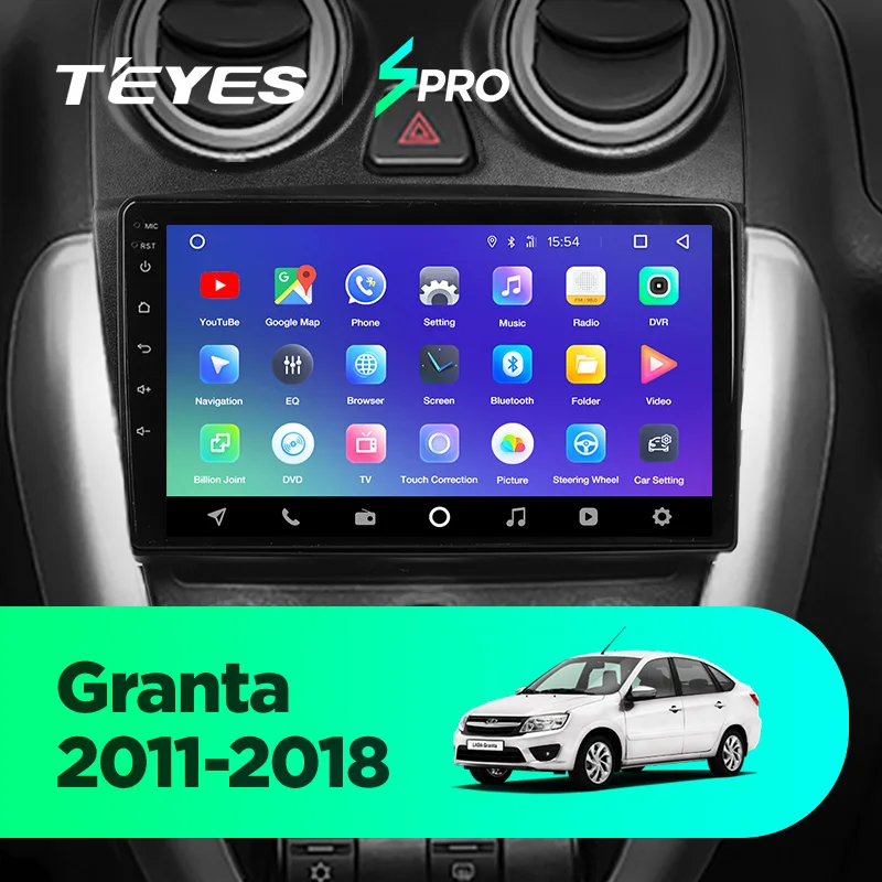 TEYES SPRO для Lada Granta 2011- автомобильный Радио Мультимедиа Видео плеер навигация gps Android 8,1 аксессуары седан без dvd 2 din