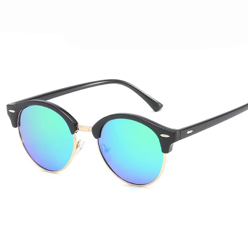 LeonLion, зеркальные поляризационные солнцезащитные очки, мужские, фирменный дизайн, винтажные очки, женские, для вождения, уф400, уличные, Beat Oculos De Sol Gafas - Цвет линз: BlackGreen