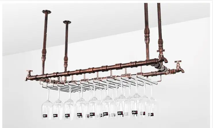 Faucet wine glass rack pipe rack creative upside down glass frame