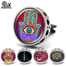 Автомобильный освежитель воздуха IKSNAIL, диффузор, 316L, полый, дьявольский глаз, ароматерапия, зажим для эфирного масла, автомобильный освежитель воздуха, украшение, зажим для духов