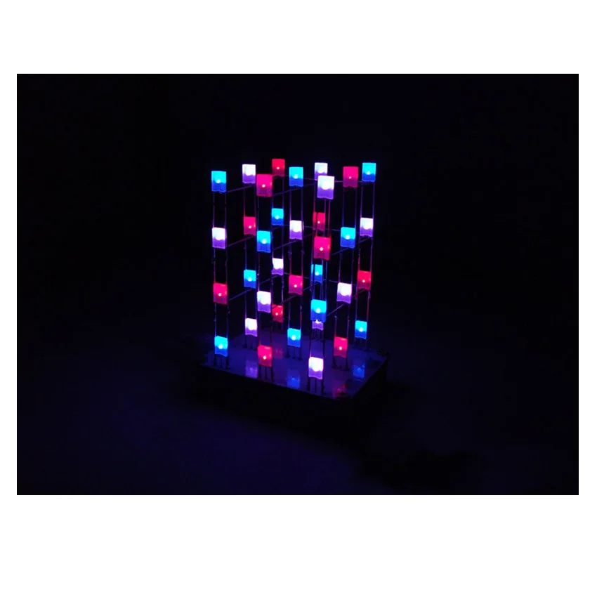 Cnikesin Творческий 51 MCU DIY Электронные Дизайн комплект touch Cube3 * 3*4 Цвет светодиодный