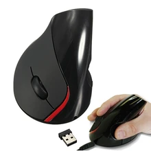 Rechargebale 2.4G 10 M Sans Fil Design Ergonomique Vertical Optique USB Sans Fil Souris Jeu Gaming Souris Poignet Guérison Pour Ordinateur Portable PC