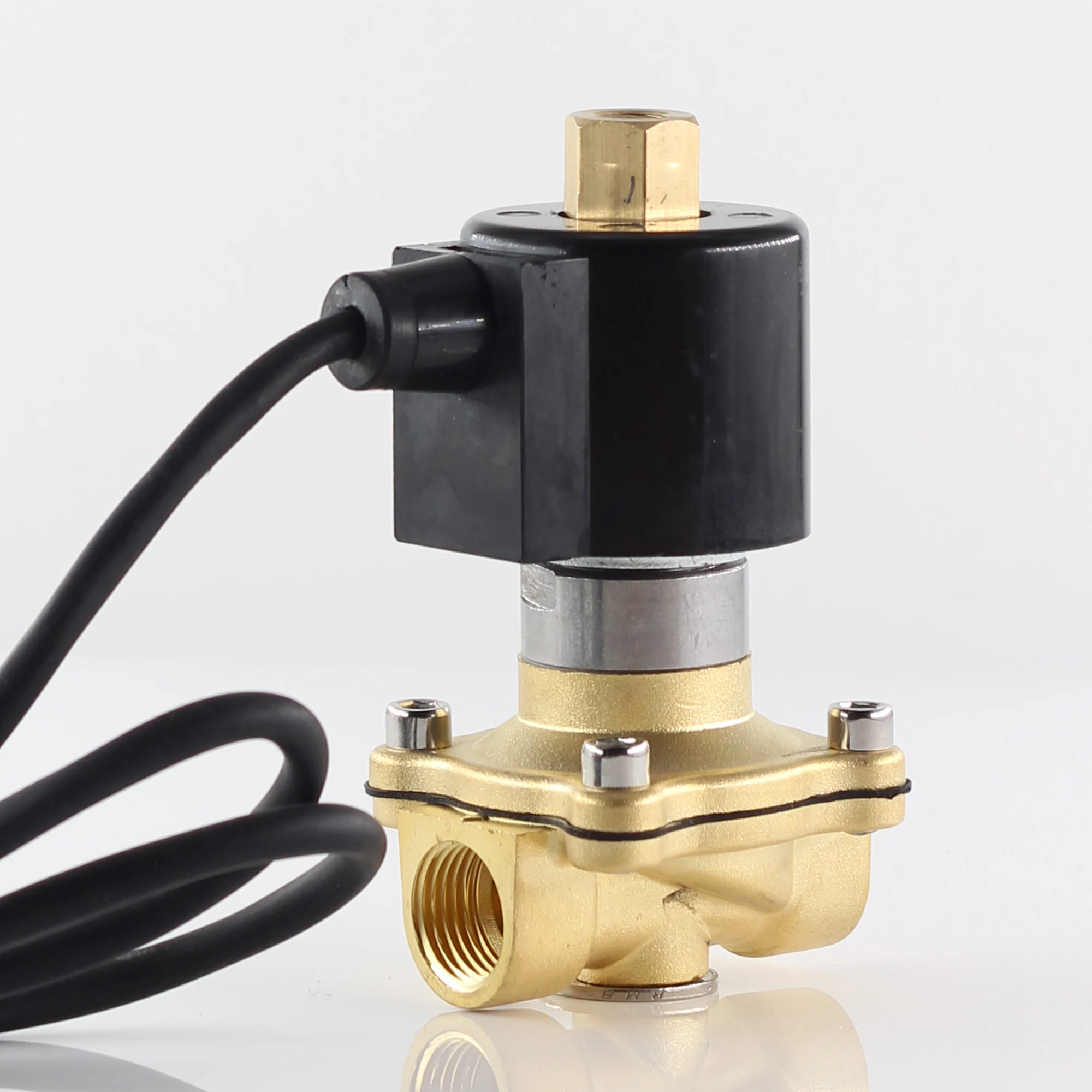 AC 110V 220V DC 24V 12V водонепроницаемый и влагостойкий нормально открытый Соленоидный