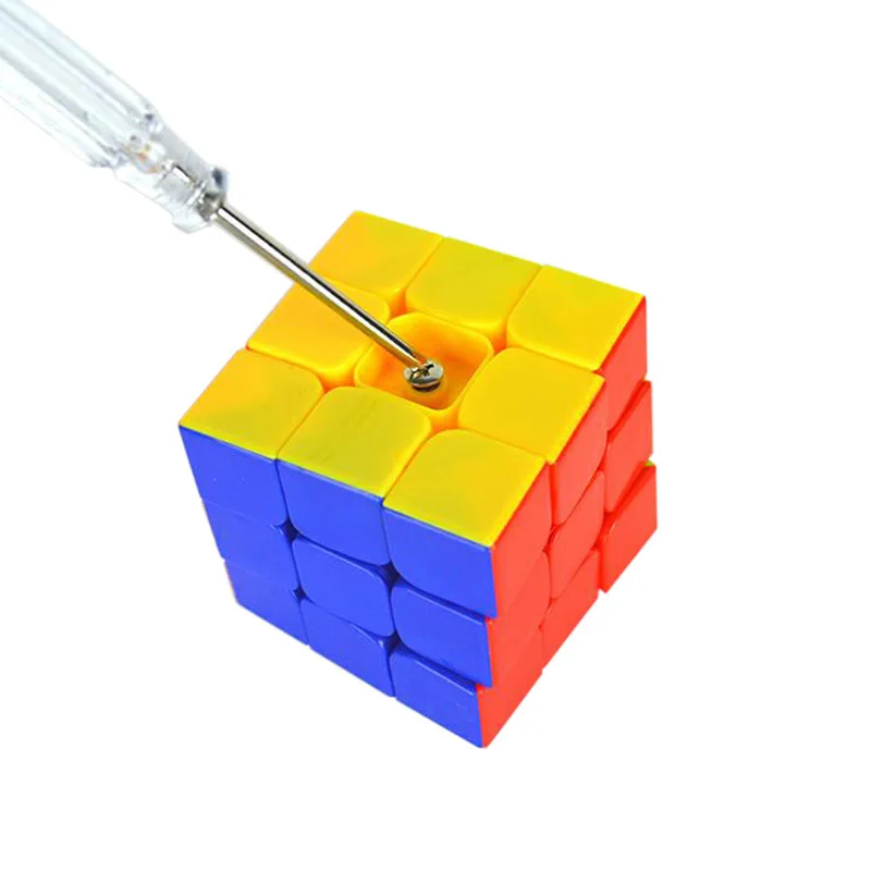 3Pcs/Set Magic Cube Accessories Lubricating Oil Screwdriver And Base Holder Tool Better Maintenance Cube