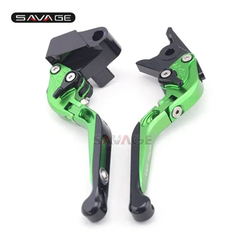

Brake Clutch Lever For KAWASAKI KLE 650 Versys KLZ 1000 2015-2018 16 17 Green Motorcycle Adjustable Folding Extendable Logo