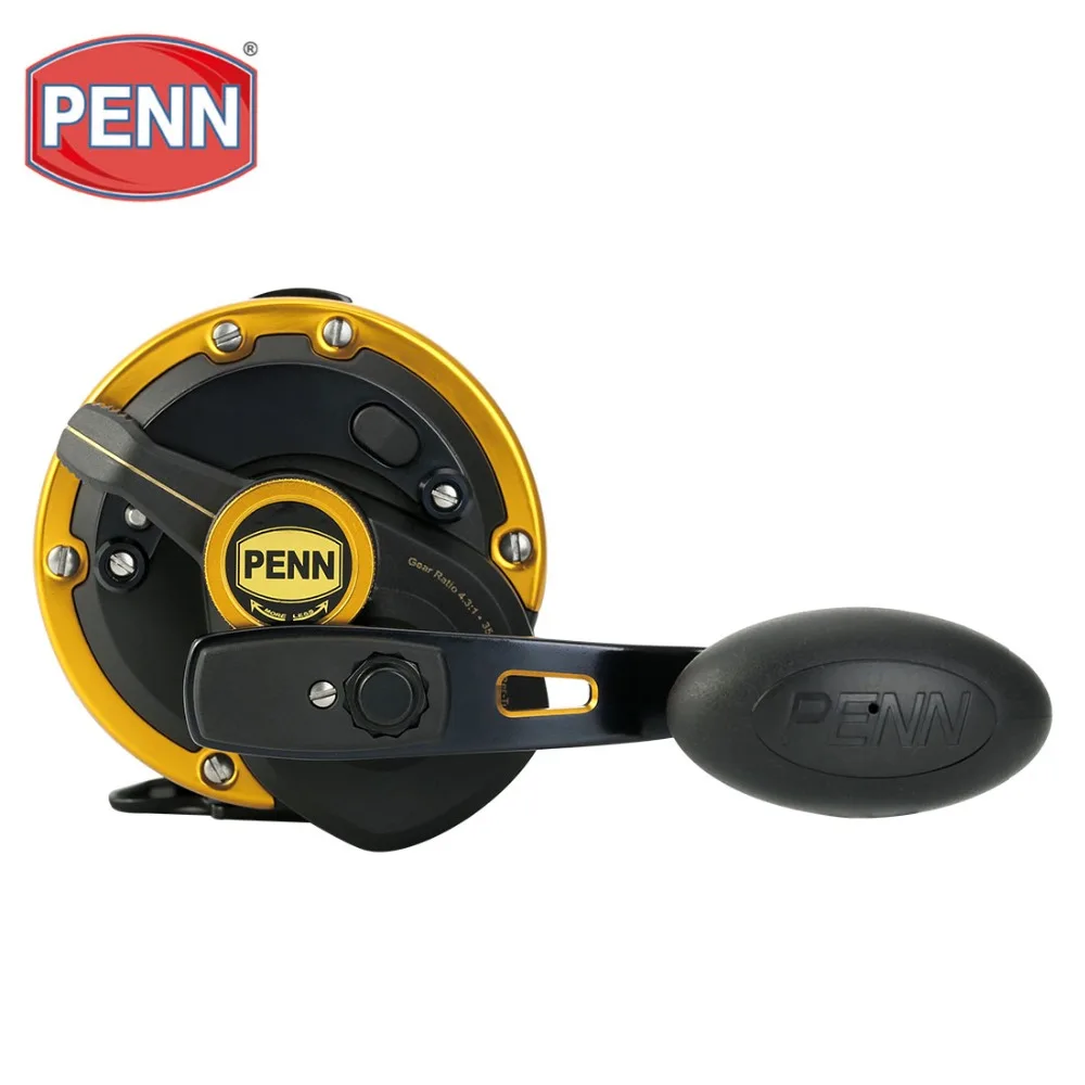 PENN бренд сжимает рычаг DRAG SQL50LD/SQL60LD baitcasing Рыболовная катушка 4 3: 1 6BB барабанное