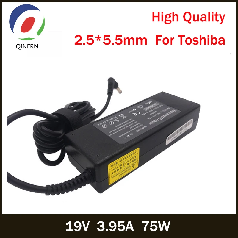QINERN 19V 3.95A 75W 5 5*2 5mm AC адаптер для ноутбука универсальные источники питания