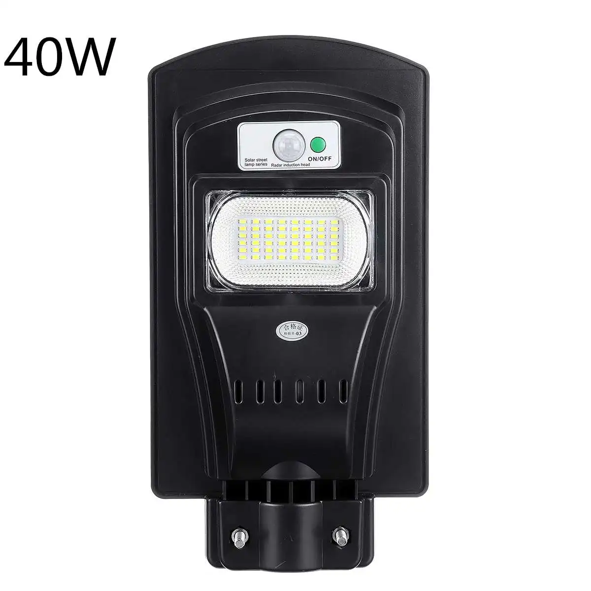 

Smuxi Street Lights 40W LED Solar Lamp Motion Sensor With Light Control + Radar Sensing Waterproof IP65 For Park Garden Lighting