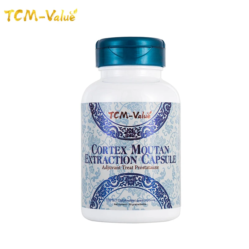 

TCM-Value Cortex Moutan Extraction Capsule, Adjuvant Treat Prostatauxe, Cure Hypertrophy of prostate, Cure Prostatitis, 50pcs