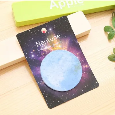 Kawaii Star Planet Sticky Notes Post memo pad для закладка для дневника Times To Do List Stickers планировщик канцелярские принадлежности Школьные принадлежности - Цвет: Neptune