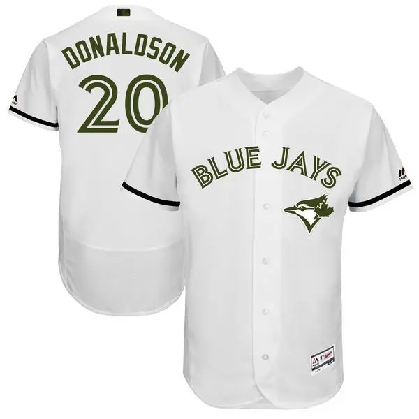 MLB Мужская Toronto Blue Jays Josh Donaldson бейсбольная белая 2017 Memorial Day аутентичная коллекция