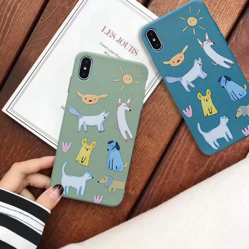 GYKZ милый чехол для iPhone X XS MAX XR 7 8 6 6s Plus Мягкий матовый Силиконовый 6|Бамперы| |