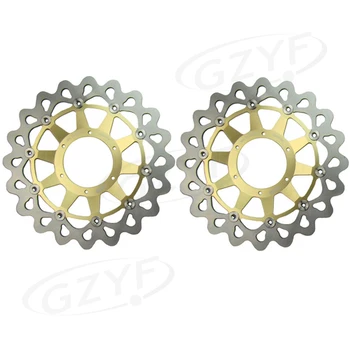 

Motorcycle Front Brake Disc Rotors for Honda VTR1000 SP1 RC51 2000 2001 2002 2003 2004 & CBR1000RR 2006-2007 Gold 2PCS