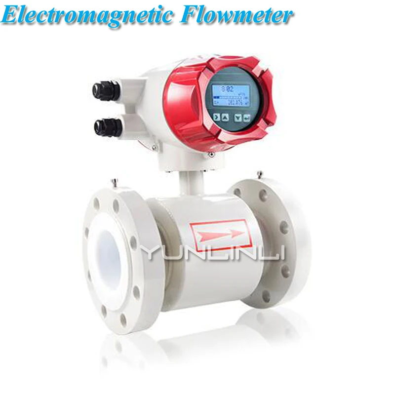 

DN32 Intelligent Electromagnetic/Electroplating Wastewater Flowmeter 220V Sewage Flow Meter Mud , Chemical Liquid Measurment