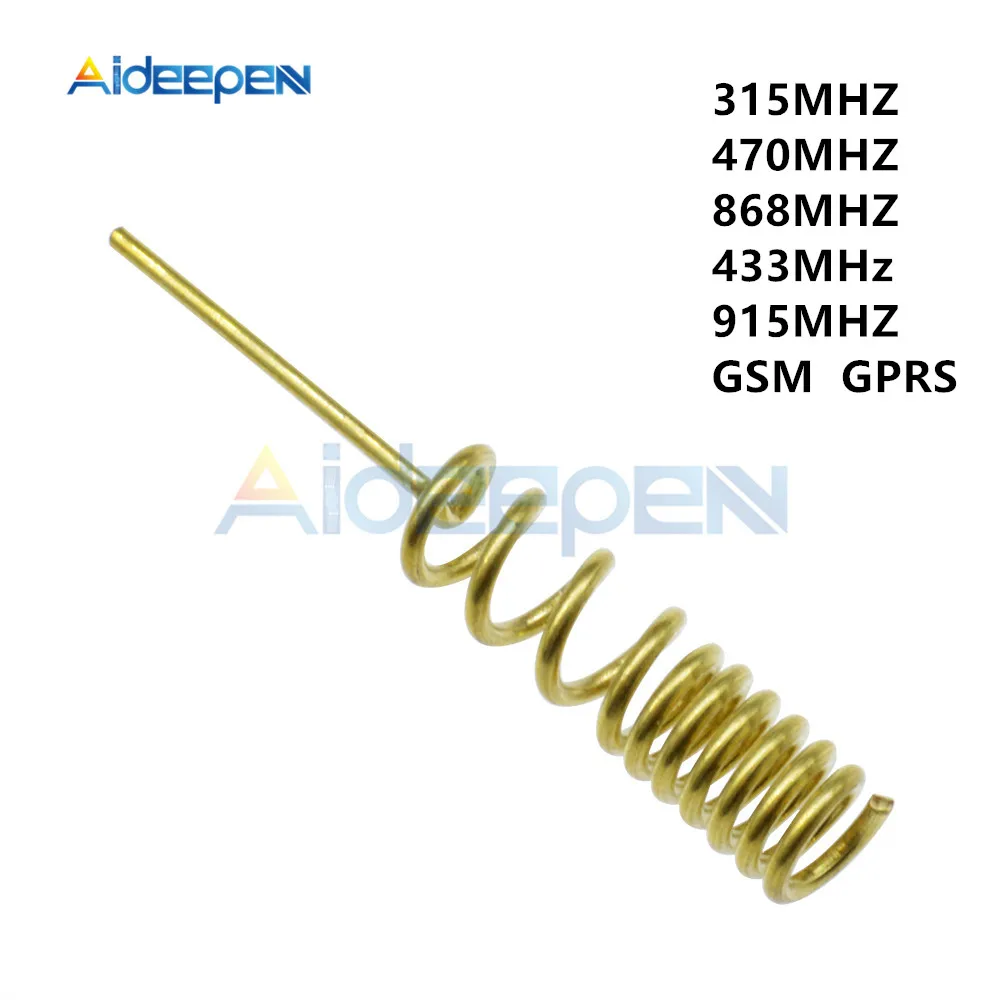 5 шт./лот 315 МГц 470 МГц 868 МГц 433 МГц 915 МГц GSM GPRS 2.2dBi спиральная антенна для дистанционного управления Arduino