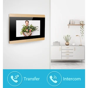 HOMSECUR 7 "Проводной Свободные Руки Видеодомофон Телефонный Звонок Система + Доступ по Паролю  BC091 + BM715-G