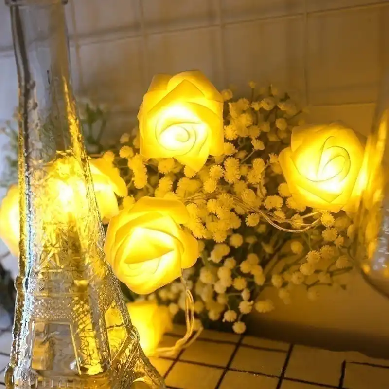 10/20/30 LED AA батарея Роза Рождественские огни праздничные гирлянды на День святого
