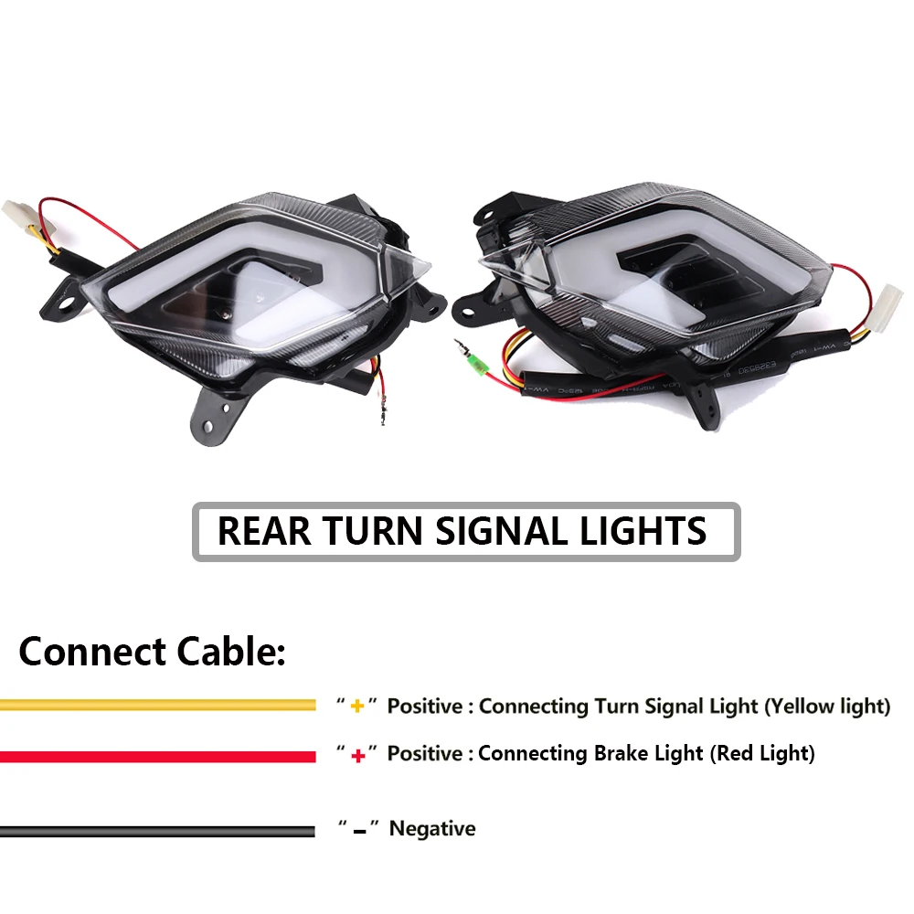 Для Tmax 530 светодиодный светильник s Передний Задний задний тормозной светильник Светодиодные указатели поворота Задний светильник для YAMAHA Tmax 530 2012