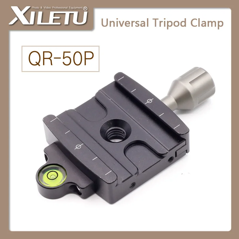 Адаптер XILETU для штатива и монопода камеры быстросъемный зажим Manfrotto Gitzo RRS QR 50P