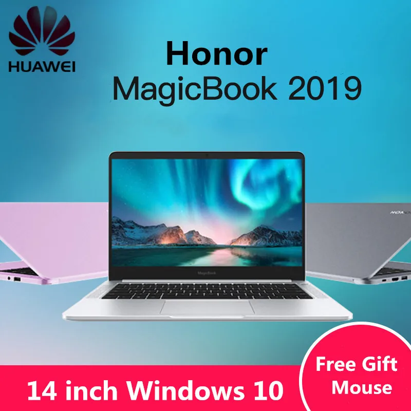 Оригинальный huawei Honor MagicBook 2019 14 дюймов ноутбук с системой Windows 10 AMD Ryzen 5 3500U 8 Гб 256 PCIe